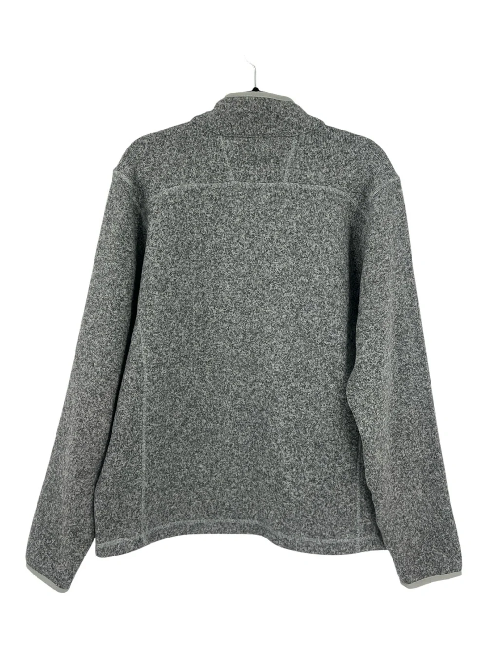 The North Face Men’s Sweater heavyweight Fleece Quarter Zip SZ L Heather Grey